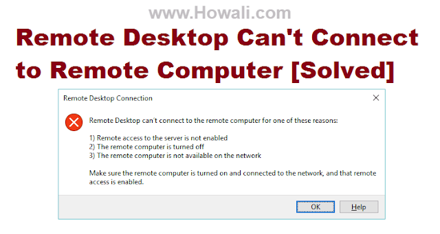 cannot login windows server 2012 remote desktop connection